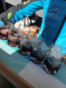 Collation avec la glace du glacier