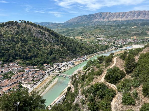 Vue de Berat du château de Berat