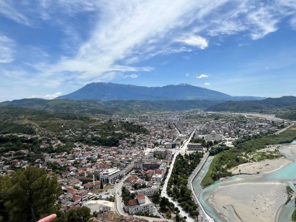 Vue de Berat du château de Berat